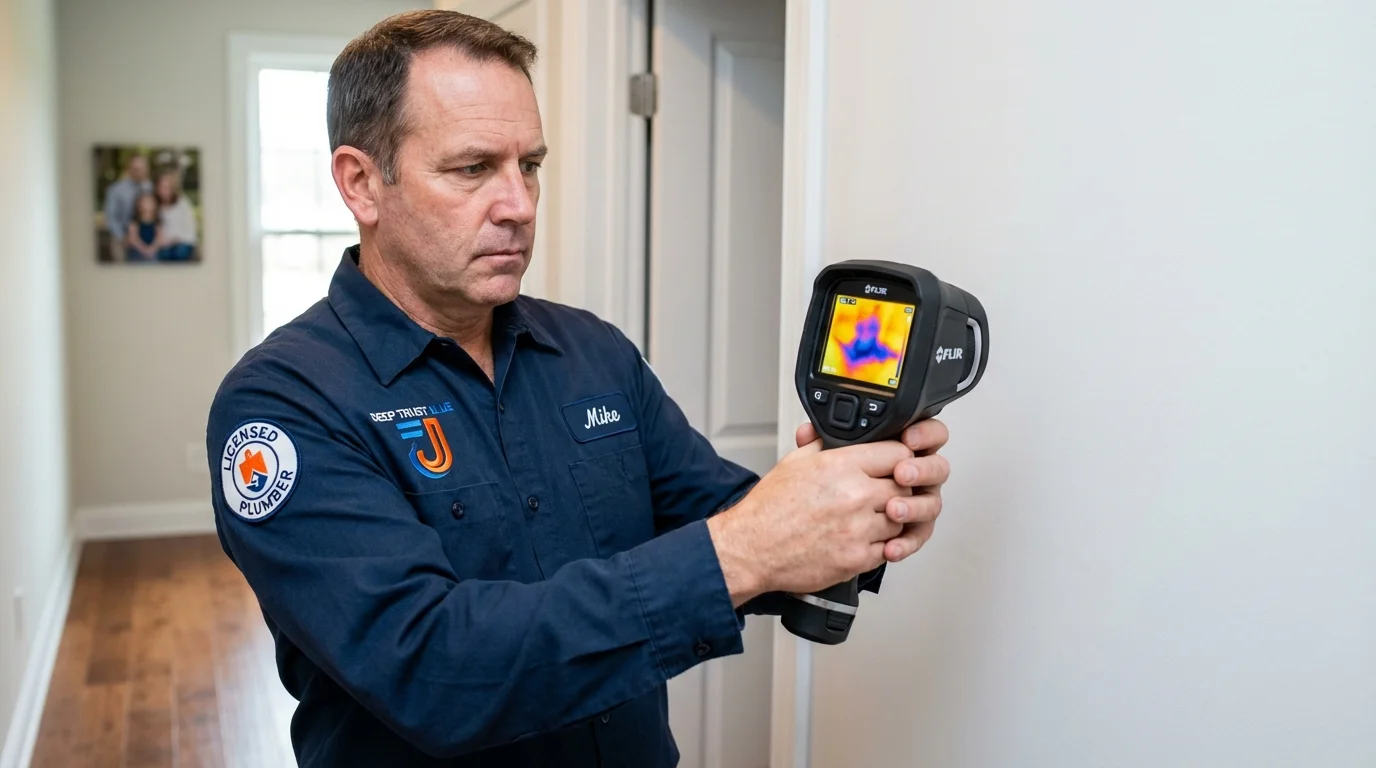 Thermal imaging leak detection by Johns Plumbing LLC in Waterville